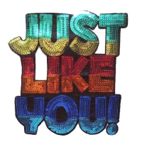 双面多色亮片绣花、珠片绣、亮片绣、钉珠绣、珠片绣花厂、绣花厂